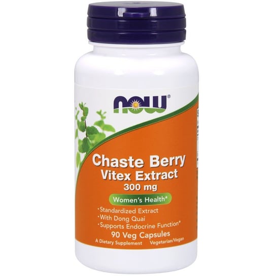 Экстракт Chaste Berry Vitex 300 мг, 90 растительных капсул Now Foods now foods экстракт боярышника 300 мг 90 растительных капсул