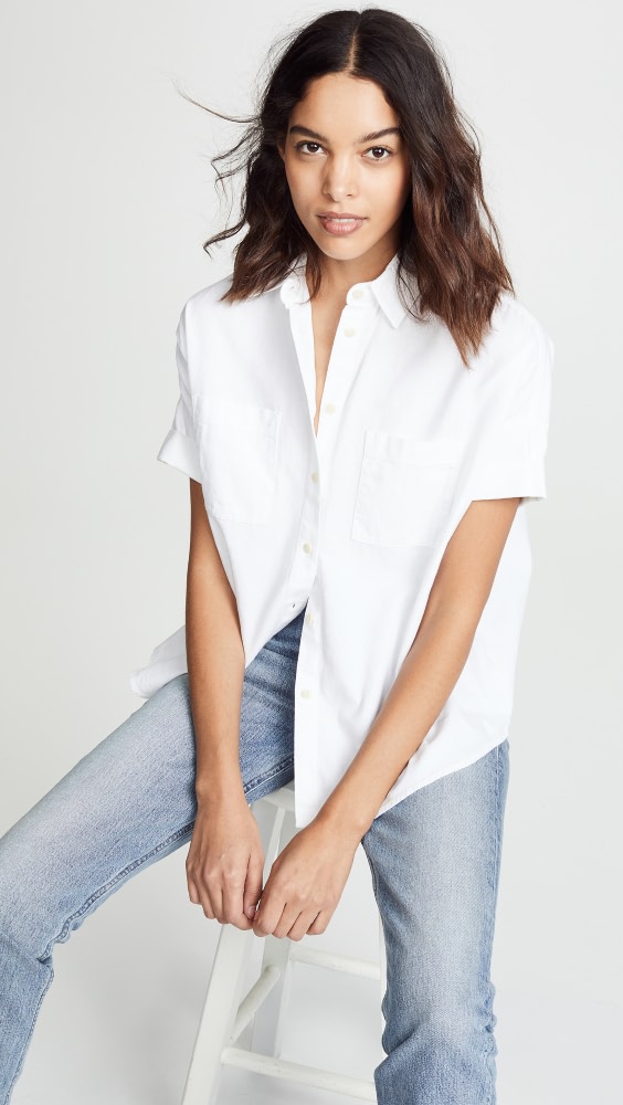 

Рубашка Madewell White Cotton Courier