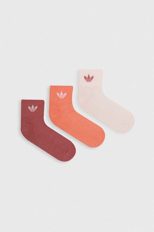 

3 пары носков adidas Originals, розовый
