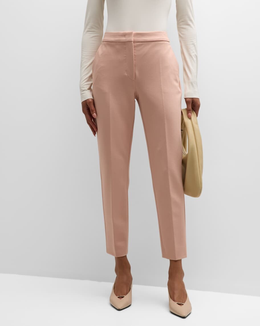 

Брюки Pegno скинни из крепа до щиколотки Max Mara