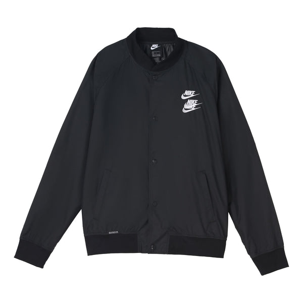 Куртка Nike Alphabet Logo Printing Woven Casual Jacket Black, черный