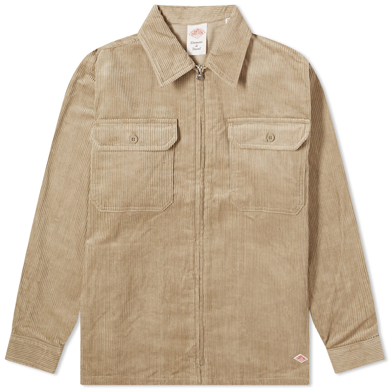 

Рубашка Danton Corduroy Overshirt, серо-коричневый