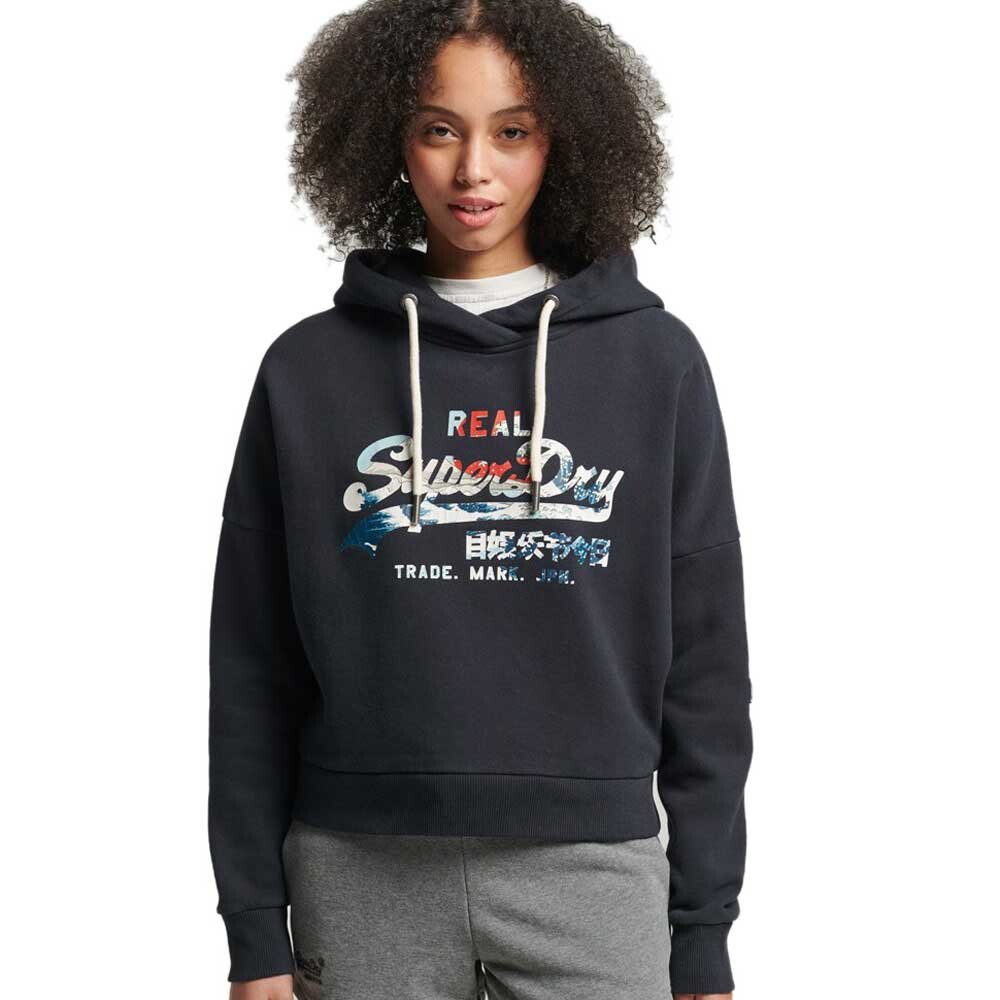 

Худи Superdry Vintage Vl Narrative, синий