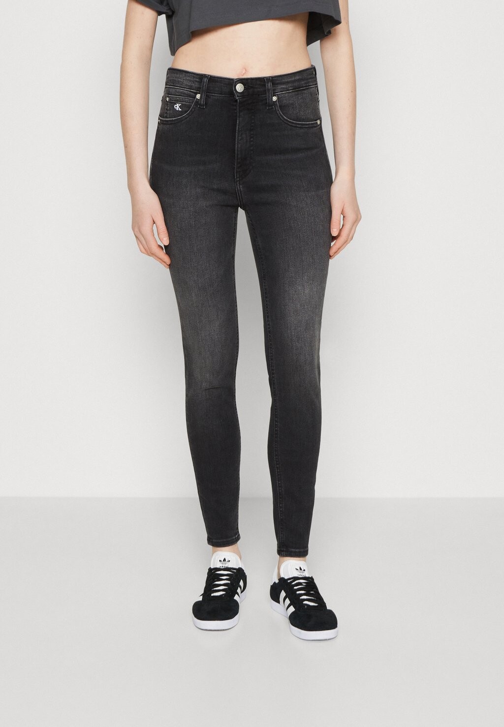 

Джинсы Skinny Fit HIGH RISE SUPER SKINNY ANKLE Calvin Klein Jeans, средний деним