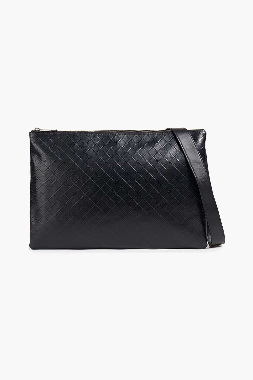 

Кожаная сумка-мессенджер Intrecciato BOTTEGA VENETA, черный