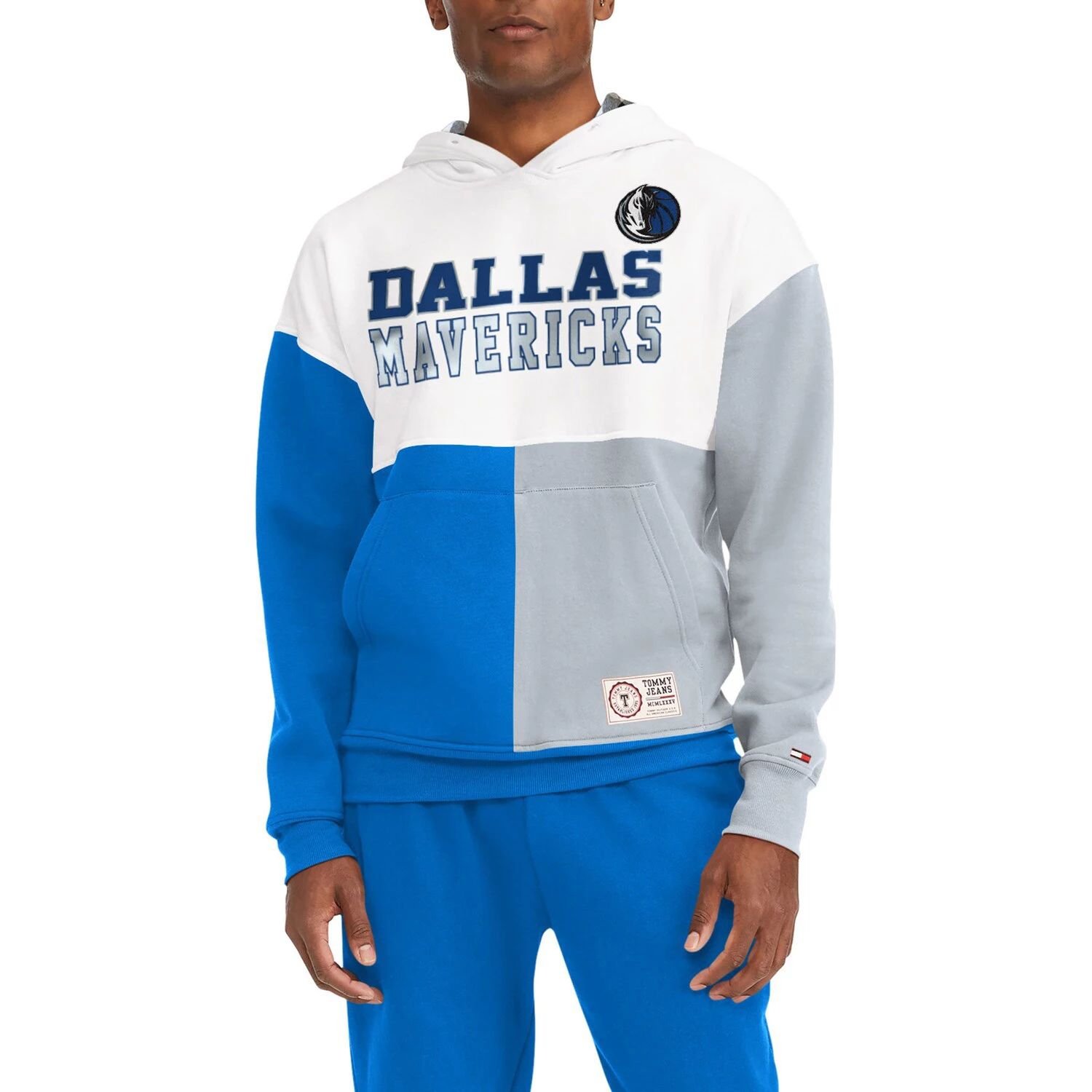 

Мужские джинсы Tommy Jeans белый/Royal Dallas Mavericks Andrew Split Pullover Hoodie