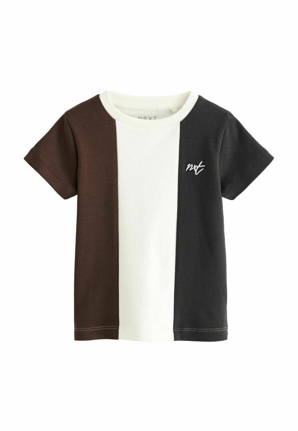 

Футболка с принтом SHORT SLEEVE COLOURBLOCK REGULAR FIT Next, цвет grey brown