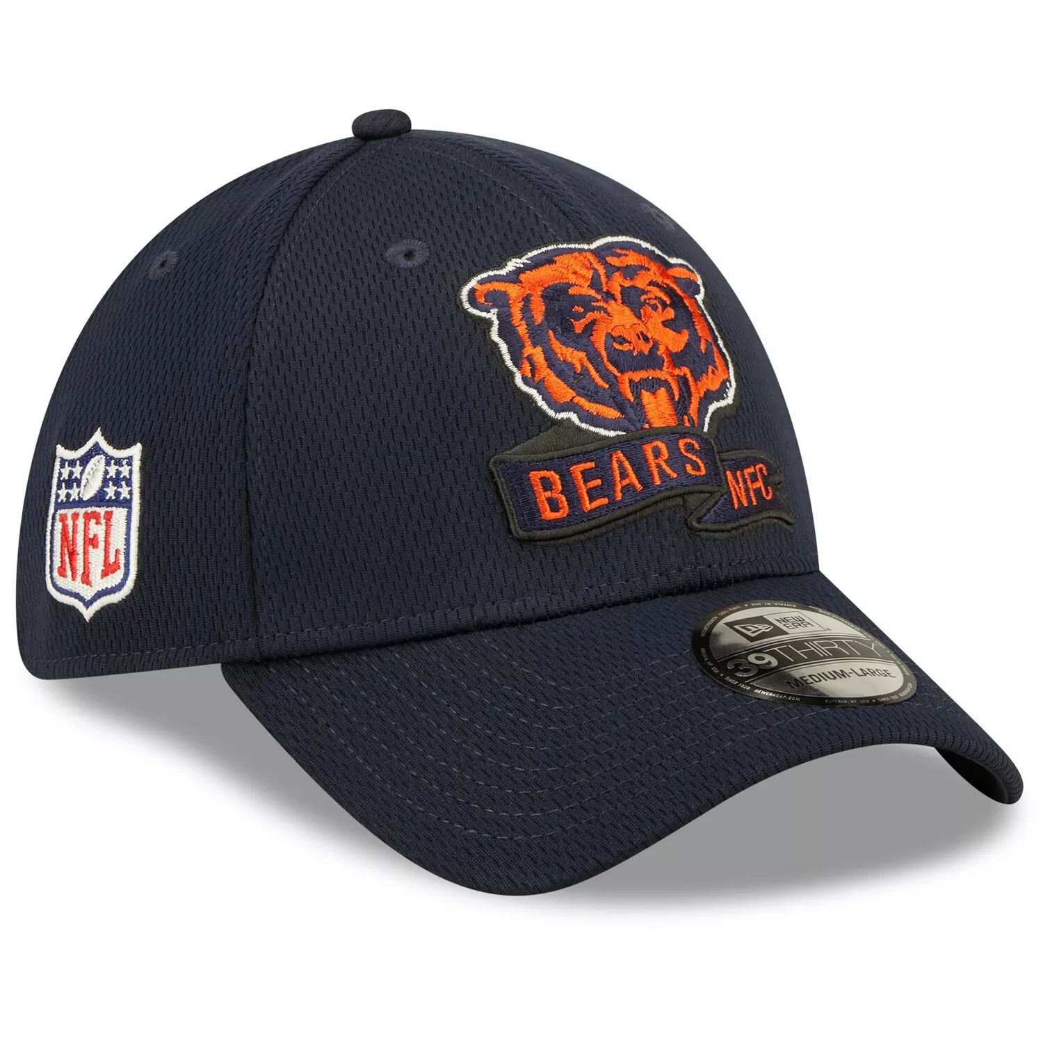 

Мужская кепка New Era Navy Chicago Bears 2022 Sideline 39THIRTY Coaches Flex Hat