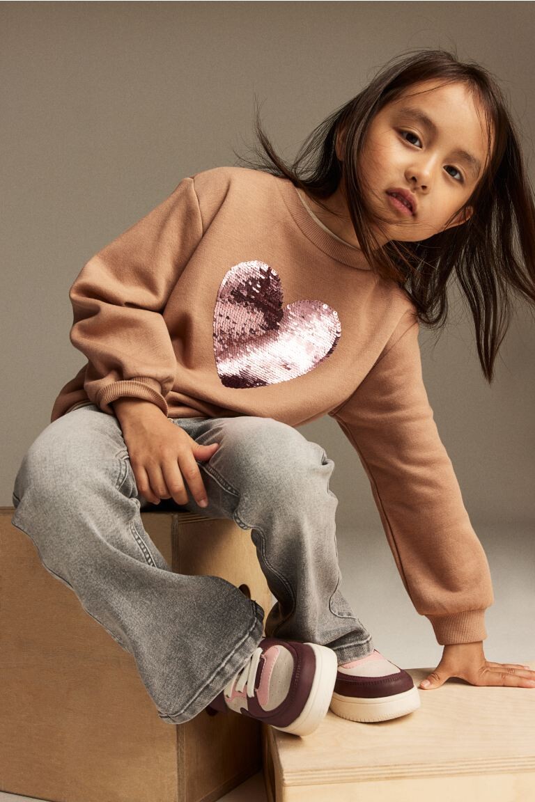 

Двусторонний свитшот с пайетками H&M