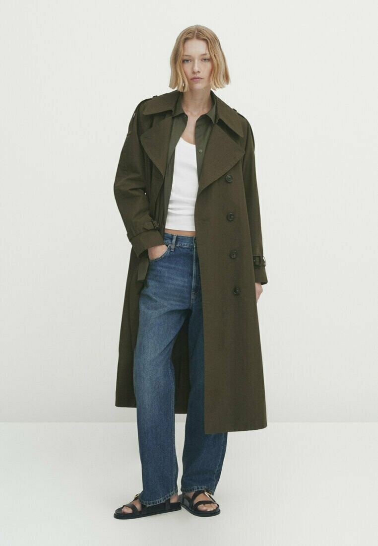 

Тренч Massimo Dutti, Серый