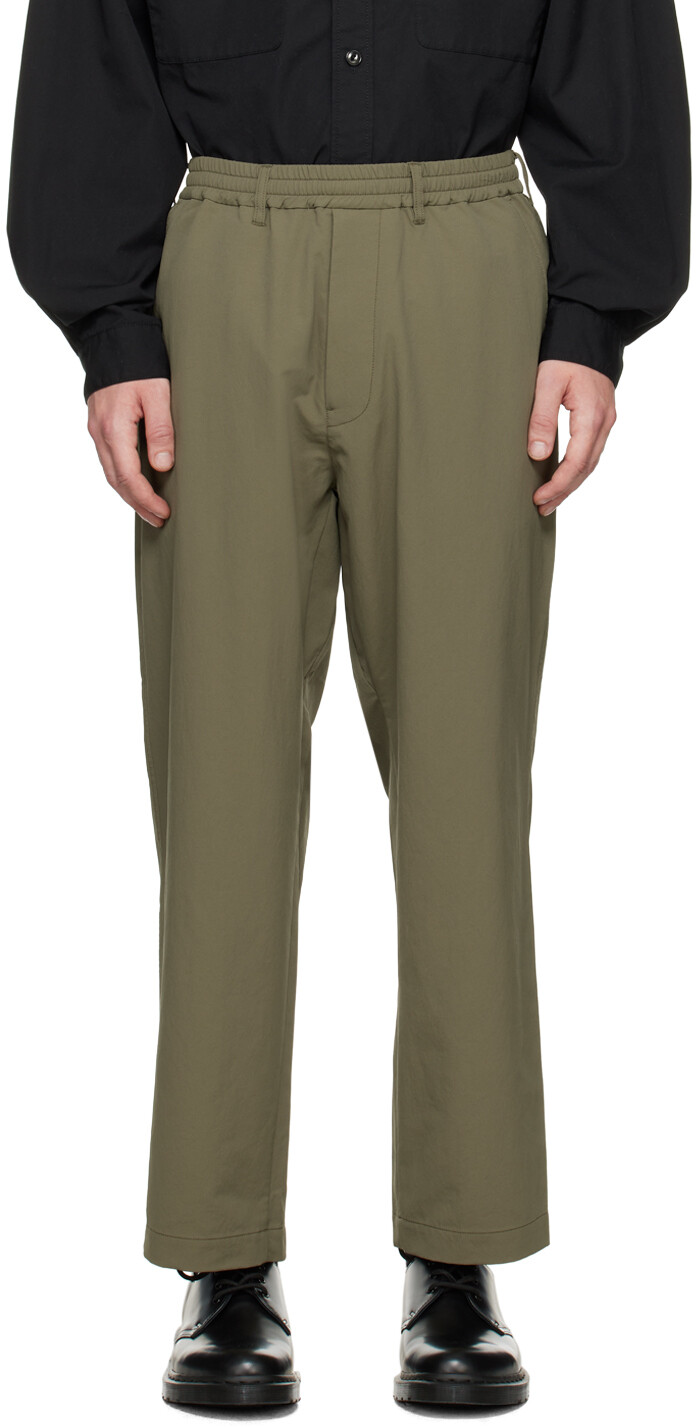 

Эксклюзивные брюки цвета хаки Nanamica SSENSE