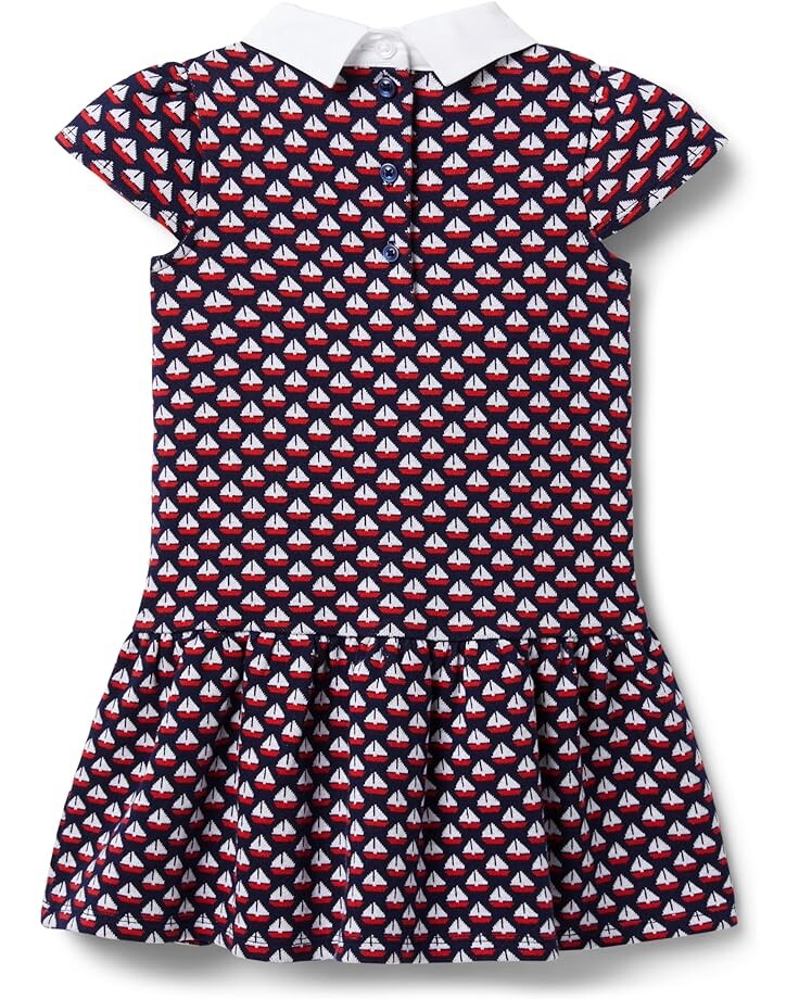 

Платье Janie and Jack Boat Collared Dress, синий