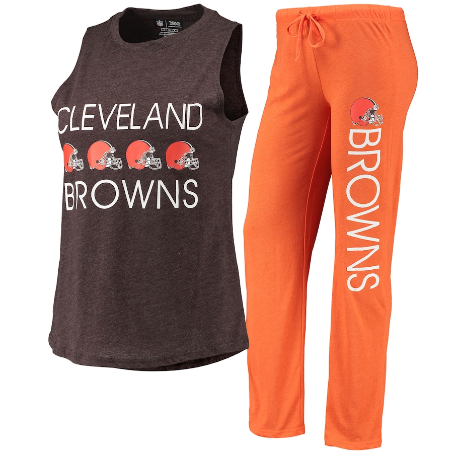 

Пижамный комплект Concepts Sport Cleveland Browns, оранжевый