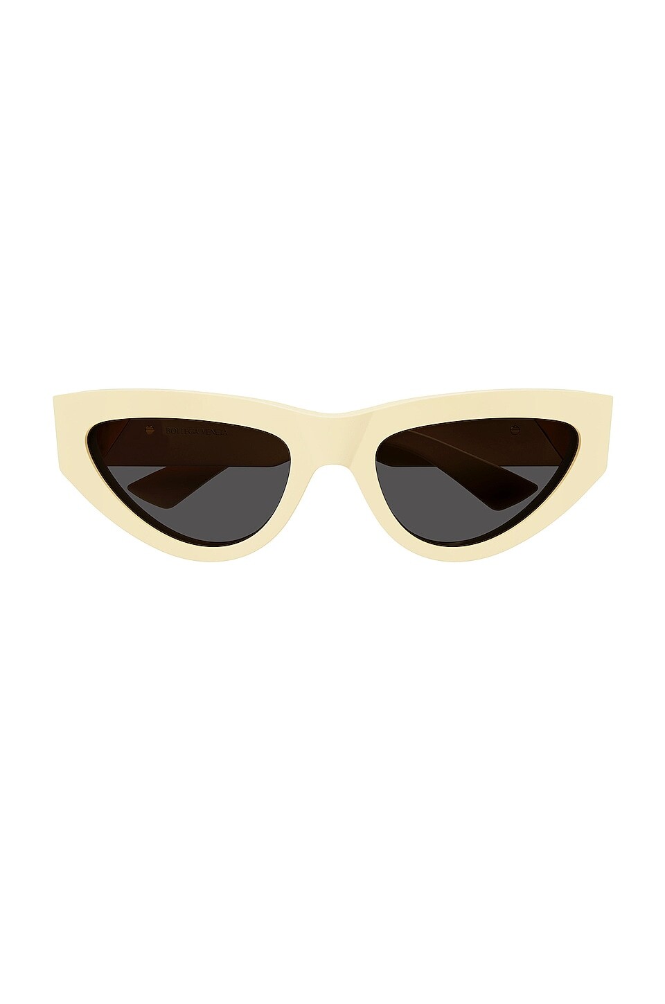 

Солнцезащитные очки Bottega Veneta New Triangle Acetate Cat Eye, цвет Yellow Butter & Grey