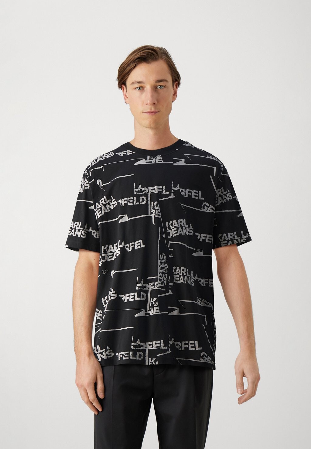

футболка с принтом Relaxed Logo Tee Karl Lagerfeld, цвет black/white