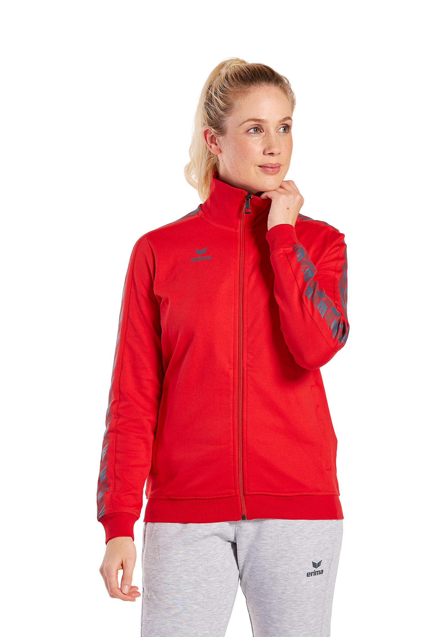 цена Спортивная куртка erima Essential Team Tracktop Jacke, красный