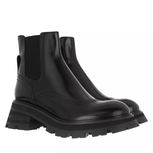 Ботинки wander chelsea boots leather Alexander Mcqueen, черный цена и фото