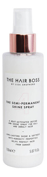 

The Hair Boss Полуперманентный спрей для блеска, придающий блеск вашим волосам, 150 мл