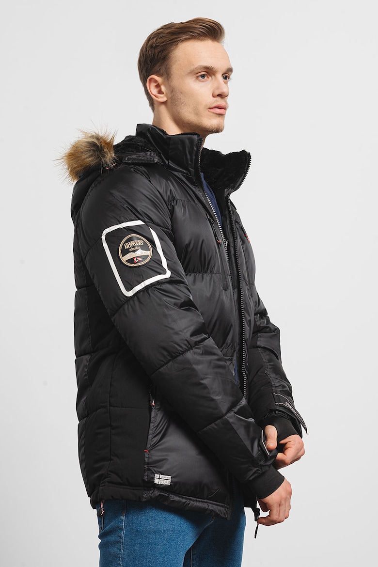 Зимняя куртка Danone с капюшоном Geographical Norway, черный