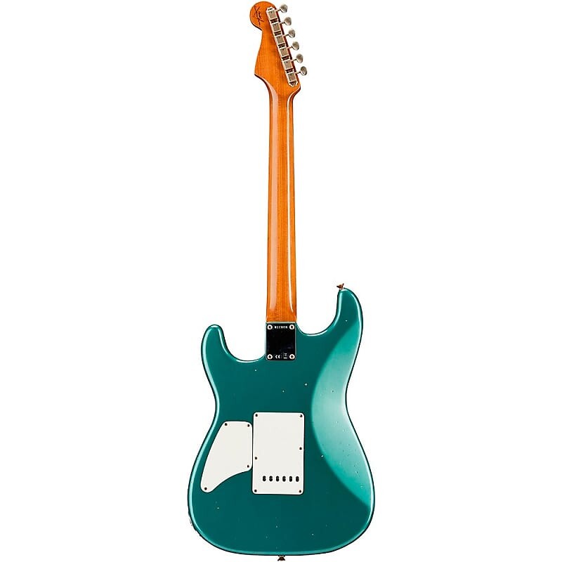 

Электрогитара Fender Custom Shop Dealer Select Stratocaster HST Journeyman Electric Guitar Aged Sherwood Green Metallic