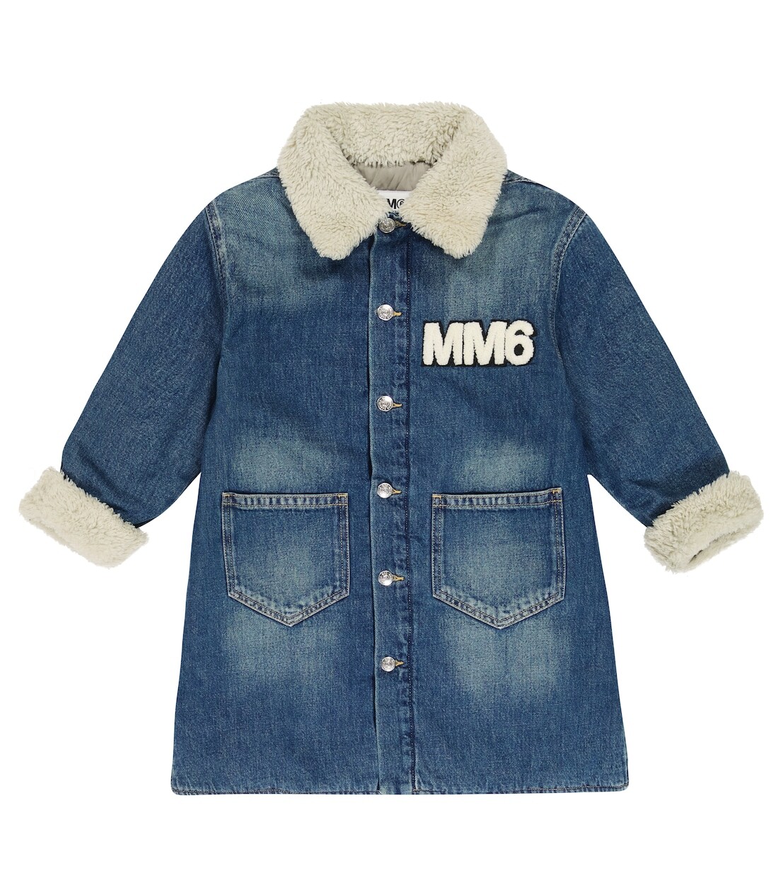 

Джинсовое пальто MM6 Maison Margiela, синий