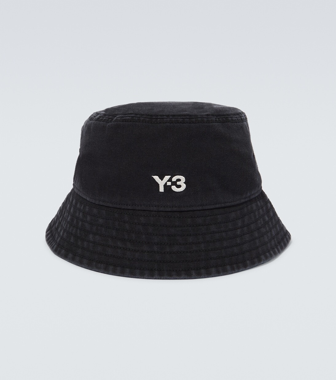 

Панама из хлопка с вышивкой Y-3, черный