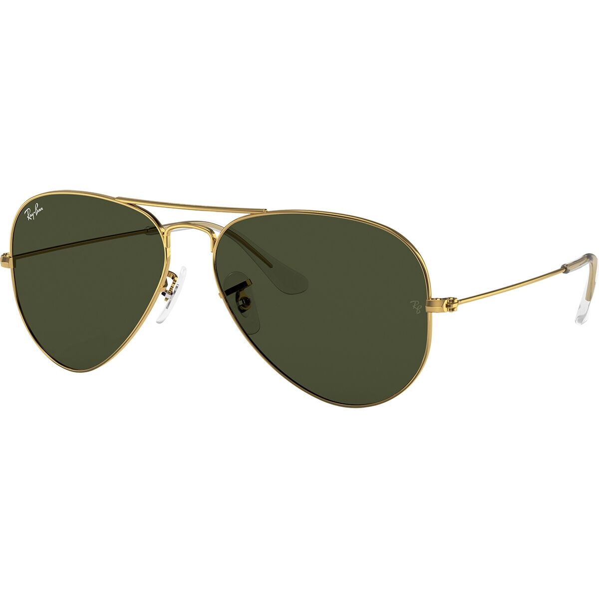 Большие металлические солнцезащитные очки-авиаторы Ray-Ban, цвет grey on legend gold/clear gradient grey солнцезащитные очки aviator unisex ray ban
