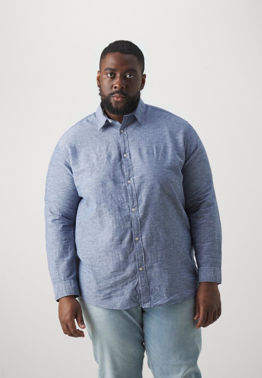 

Рубашка Jjelinen Plus Shirt Jack & Jones, синий