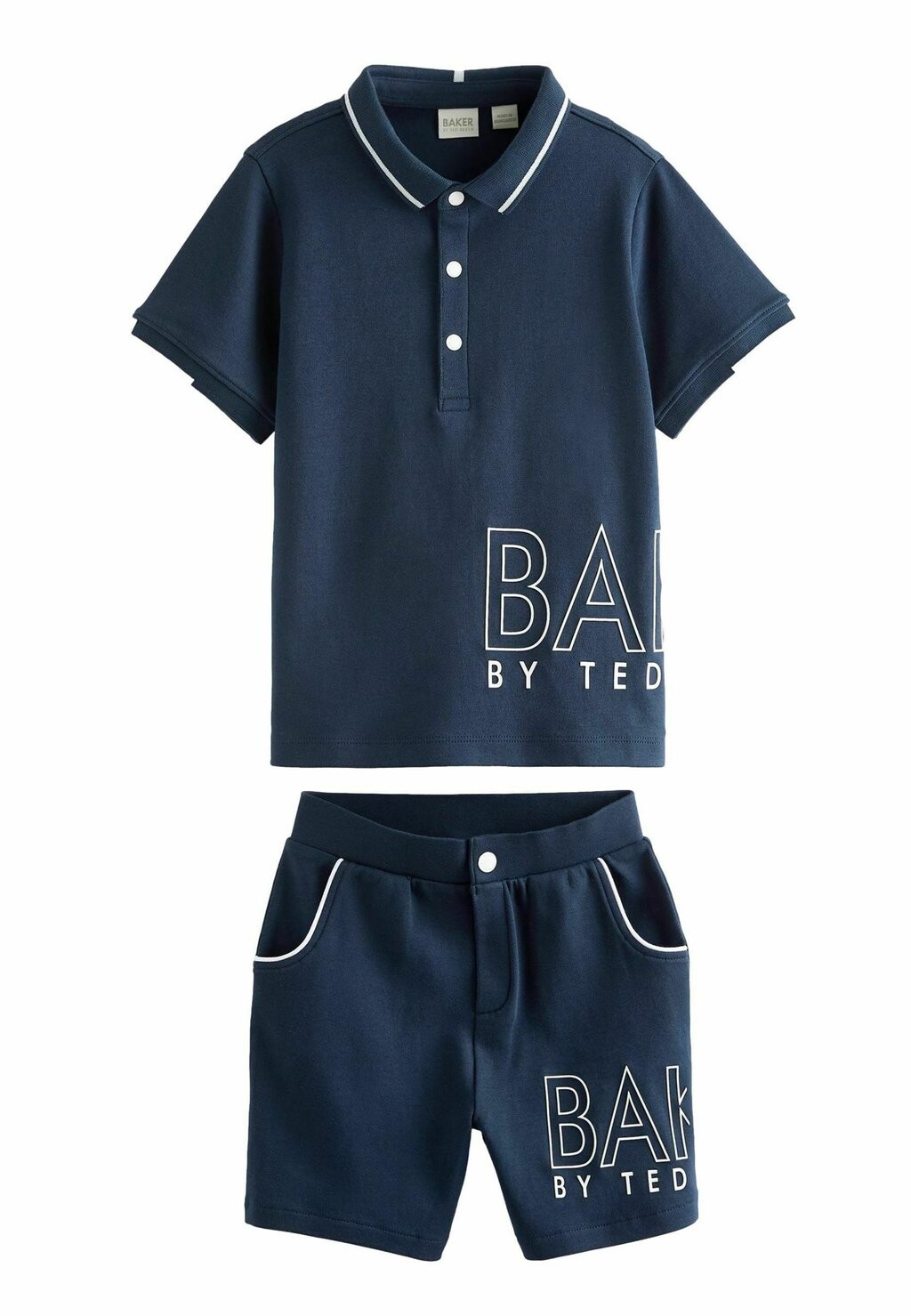 Рубашка-поло SET Baker by Ted Baker, синий