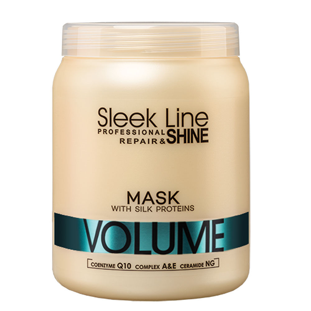 цена Маска для объема волос с шелком Stapiz Sleek Line Repair Volume, 1000 мл