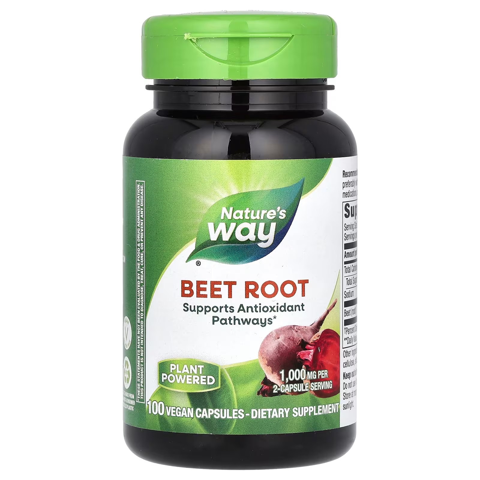 Пищевая добавка Nature's Way Beet Root 1000 мг, 100 веганских капсул