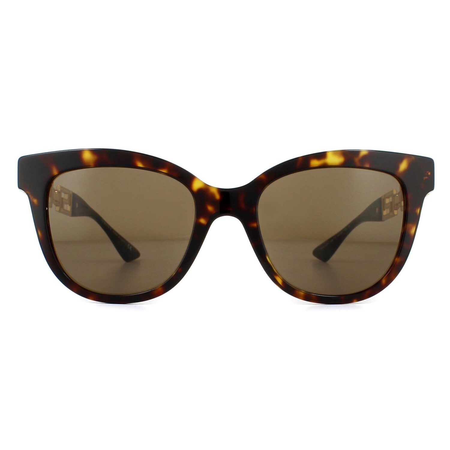 

Темно-коричневые солнцезащитные очки Cat Eye Havana Versace, коричневый