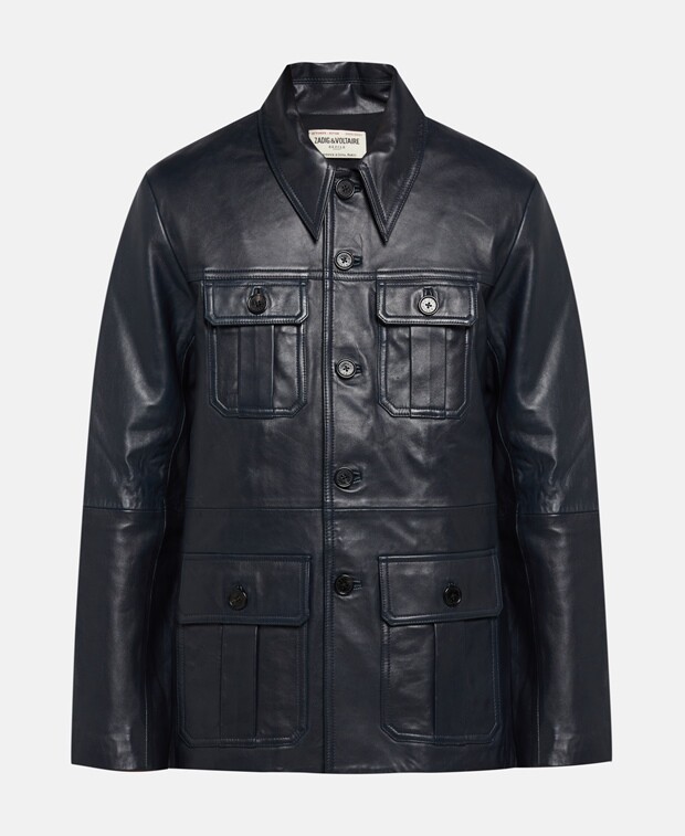 

Куртка из кожи ягненка Zadig&Voltaire, темно-синий