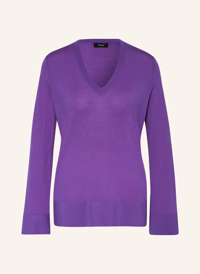 Пуловер Theory, фиолетовый