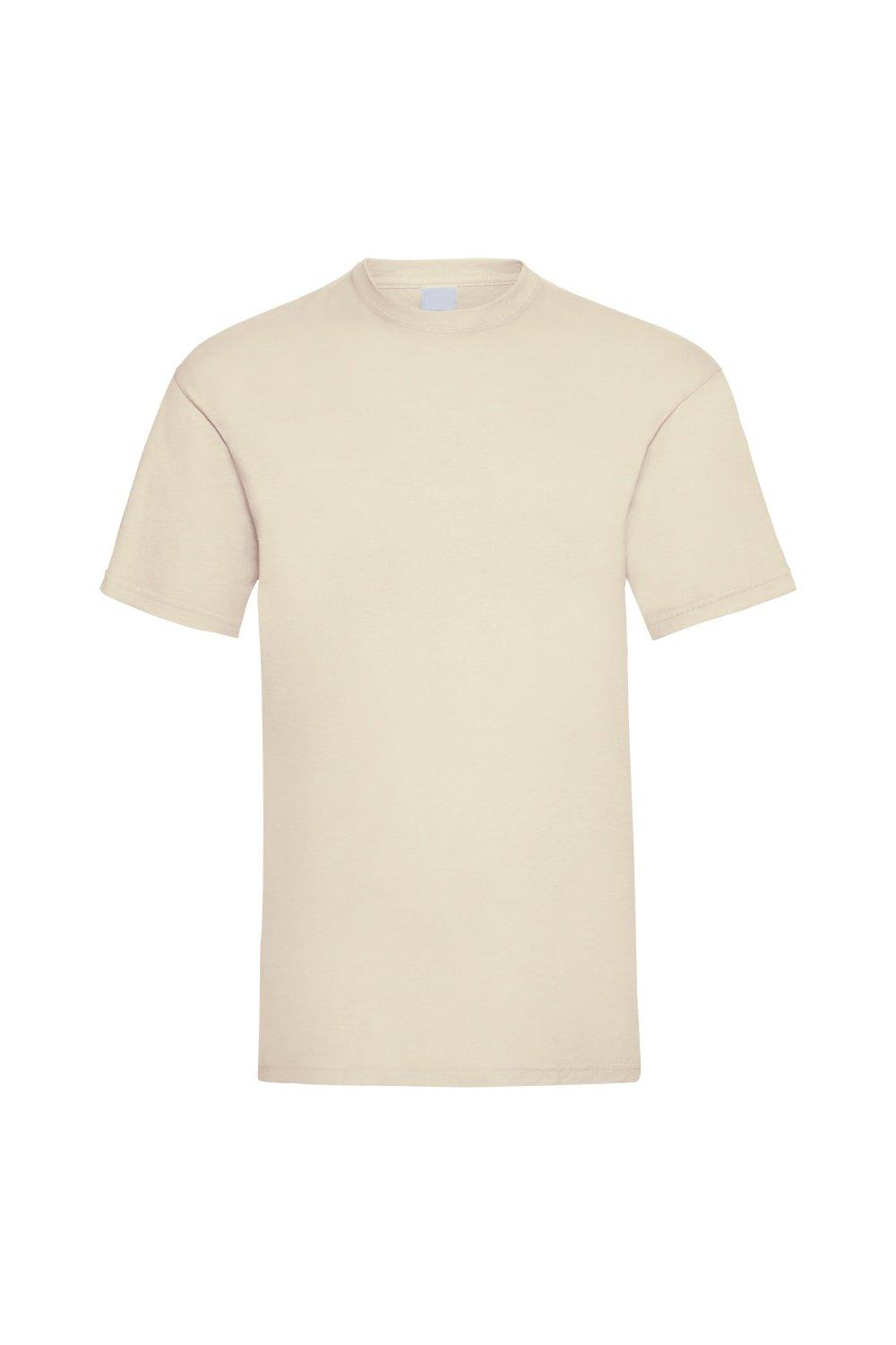 Повседневная футболка Value с короткими рукавами Universal Textiles, бежевый футболка мужская котмаркот серый меланж