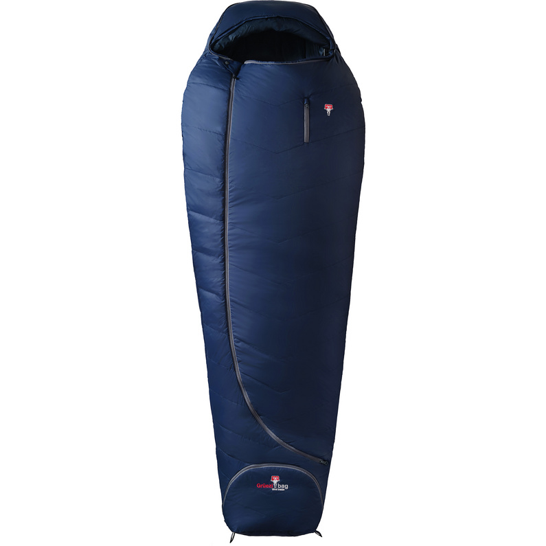 трехсезонный тактический спальный мешок carinthia defence 1 g loft размер l цвет оливковый Спальный мешок Biopod Wool Zero XL Grüezi Bag, синий