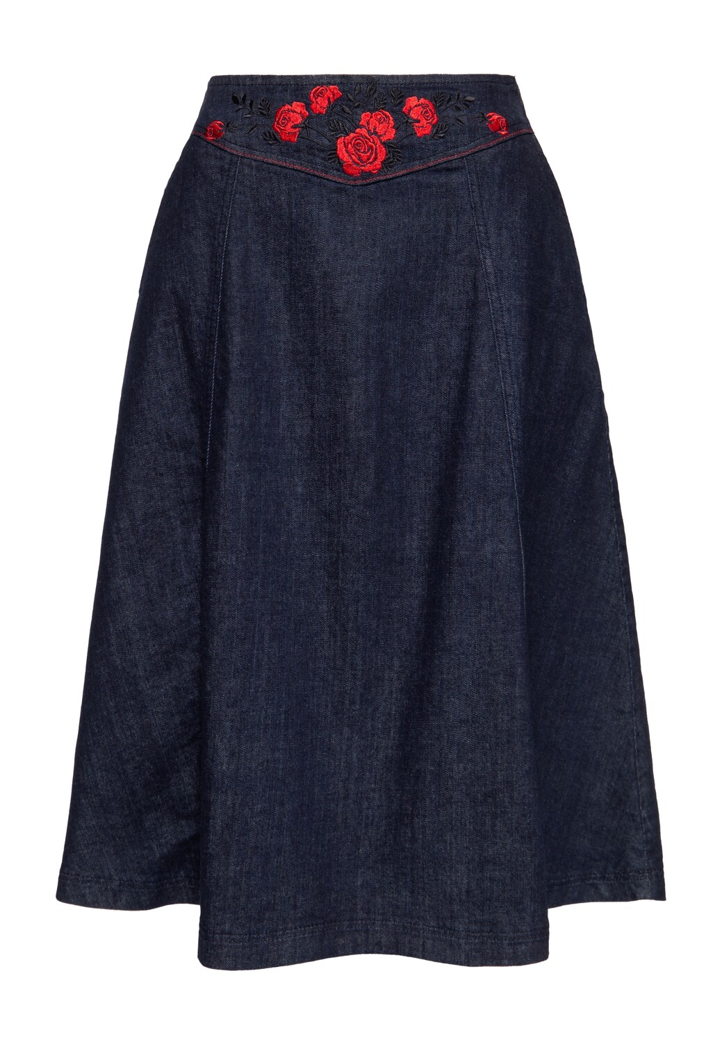

Юбка до колена Queen Queen Western Swing Roses, цвет Denim