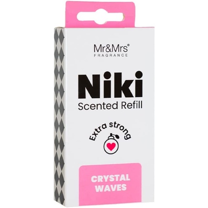 Niki Crystal Waves Сменный блок для автомобильного ароматизатора, Mr & Mrs Fragrance