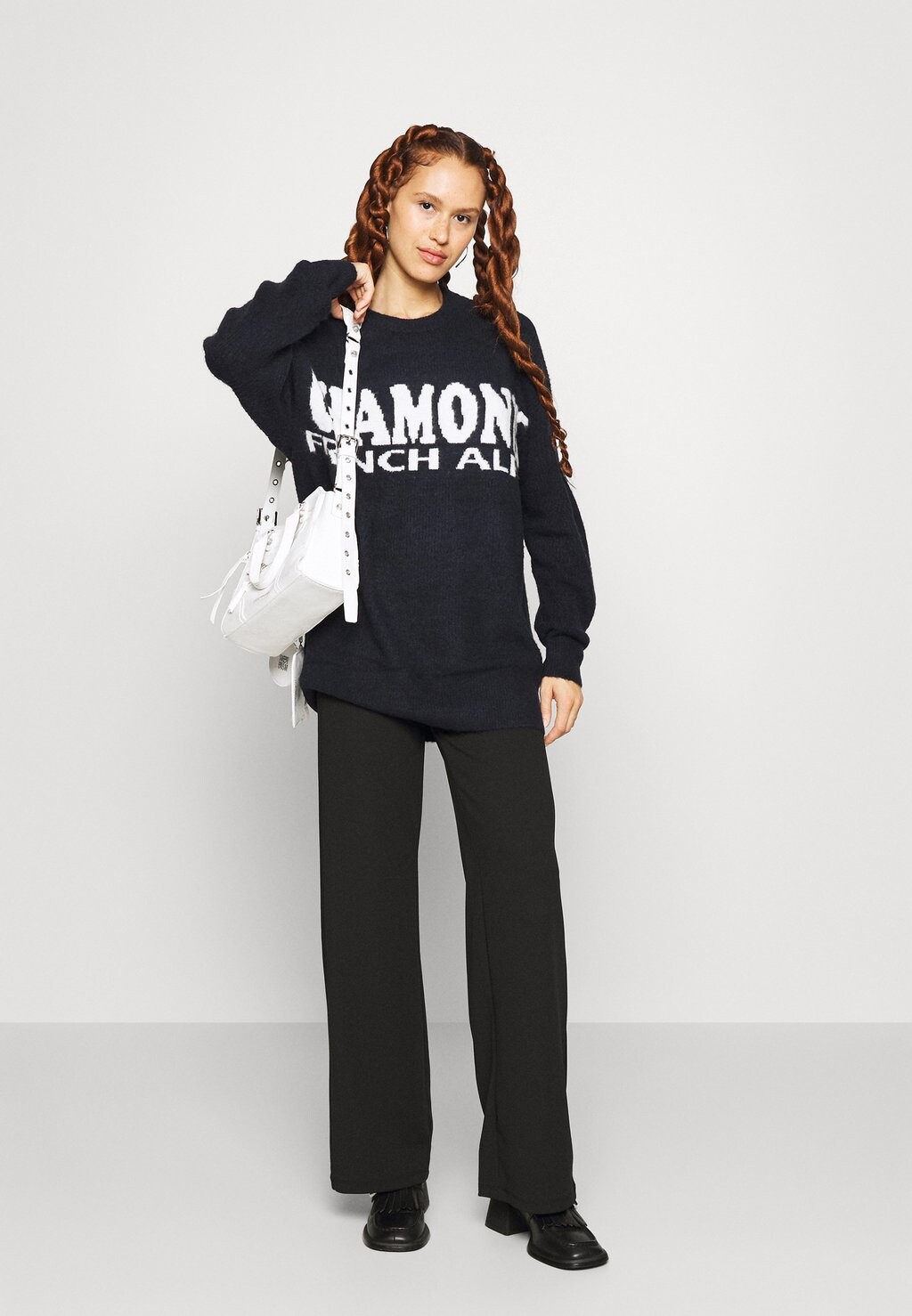 

Свитшот Noisy May Tall NMBALANCE O-NECK LONG, цвет navy blazer/eggnog