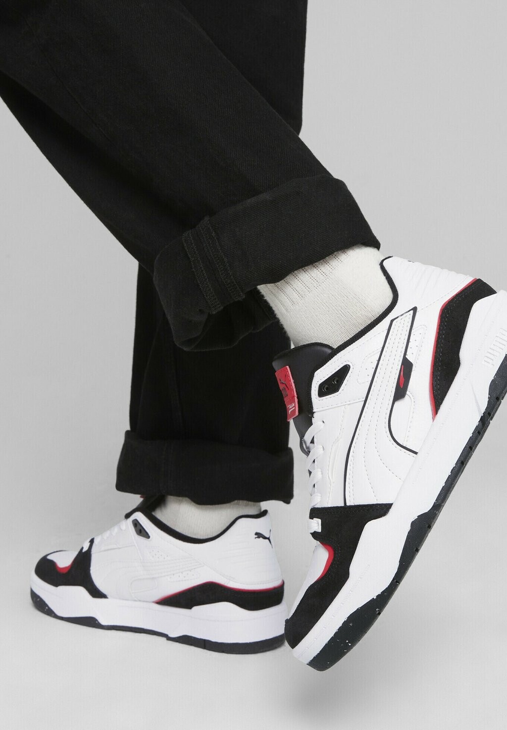 

Низкие кеды SLIPSTREAM BBALL MIX SNEAKERS Puma, бело-черный