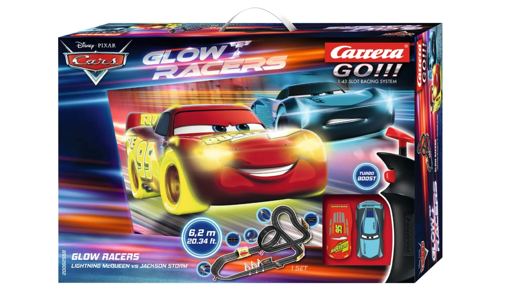 Carrera ВПЕРЕД!!! Тачки Disney Pixar Светящиеся гонщики lego disney pixar звездолёт xl 15 76832