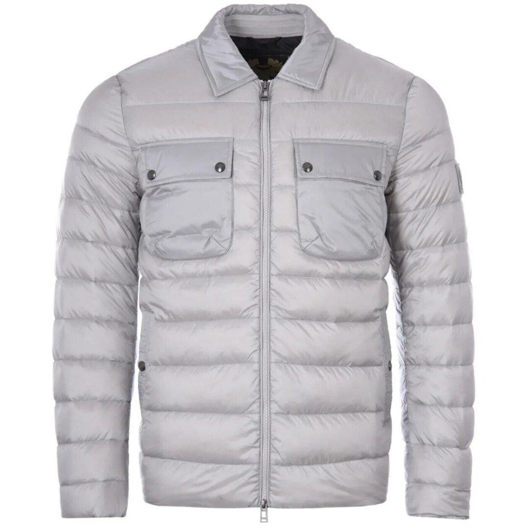 

Куртка-пуховик Tour Old Silver на пуху Belstaff, серебро