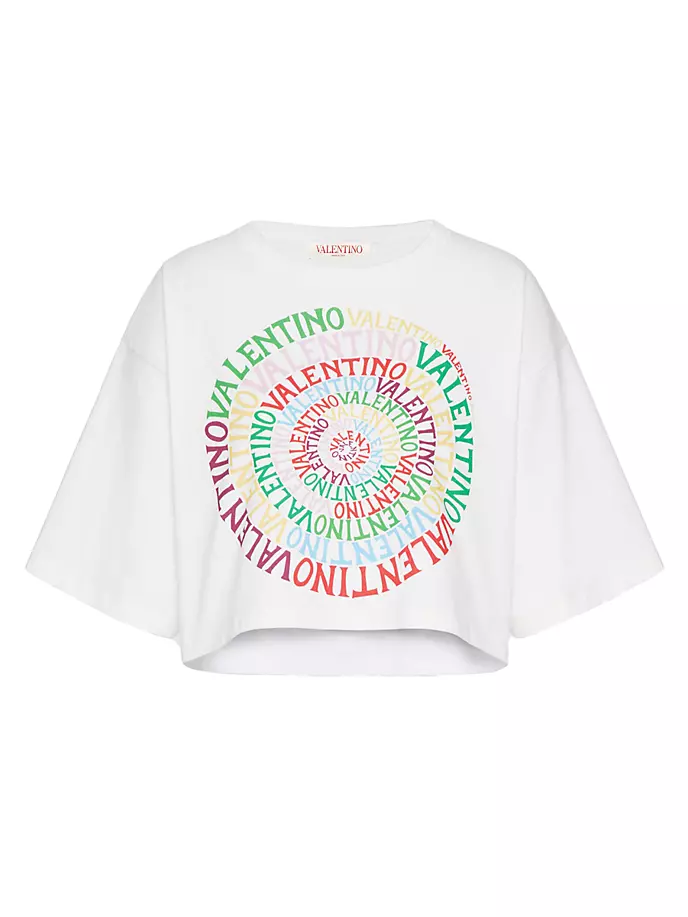 

Футболка из джерси с петлей Valentino Garavani, белый