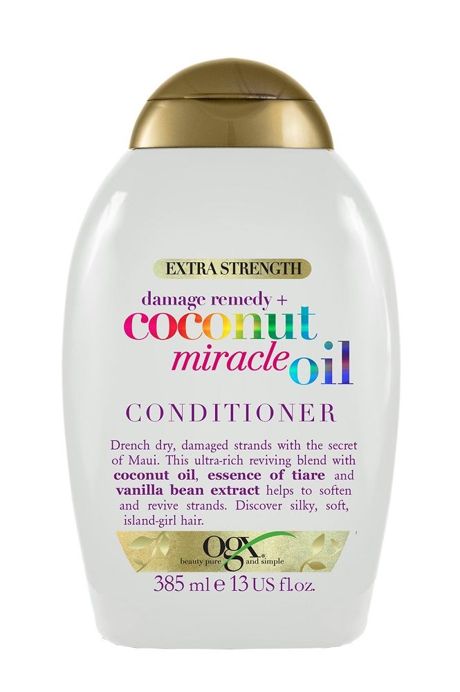 OGX Coconut Miracle Oil Кондиционер для волос, 385 ml ogx восстанавливающий кондиционер для волос с кокосовым маслом extra strength damage remedy coconut miracle oil condit 385 мл