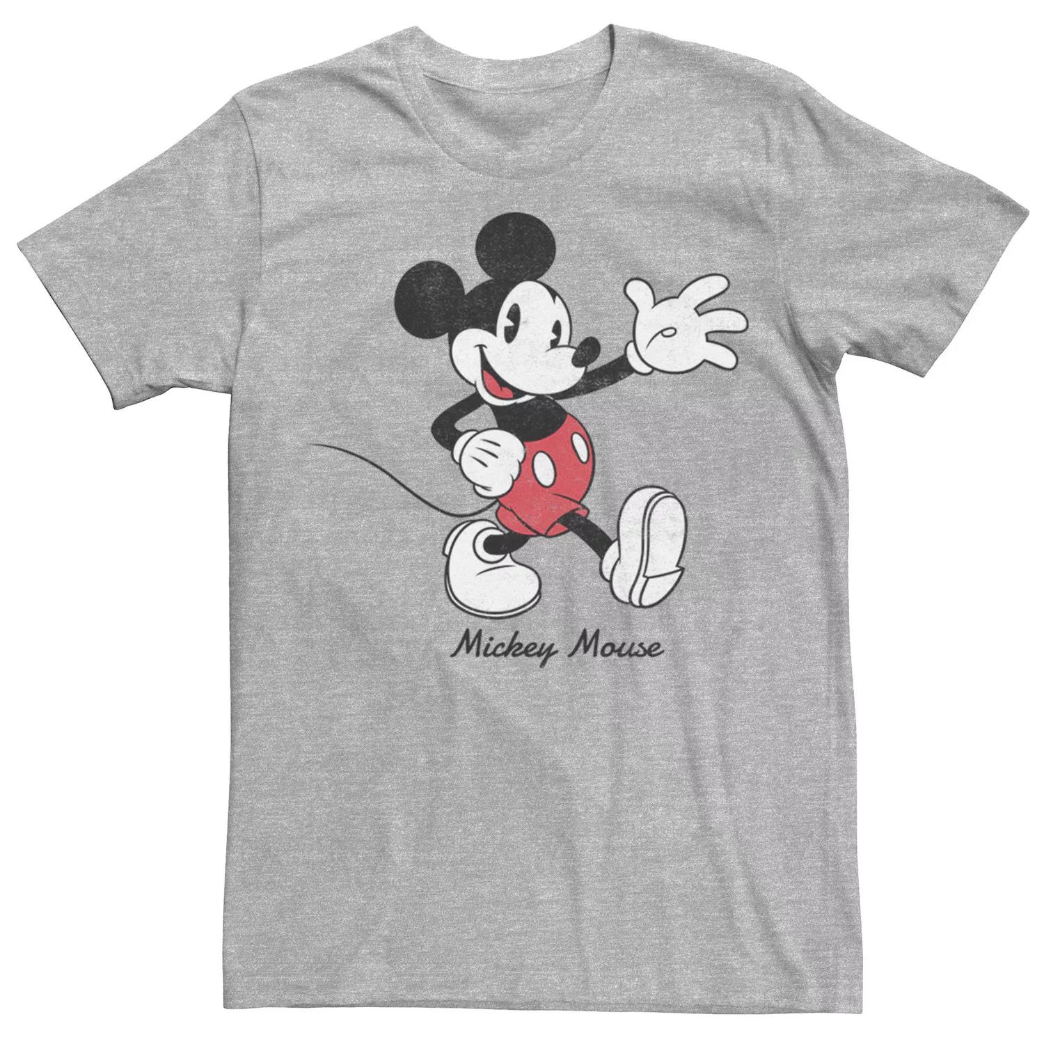 цена Мужская футболка с круглым текстом и логотипом Микки Мауса Disney