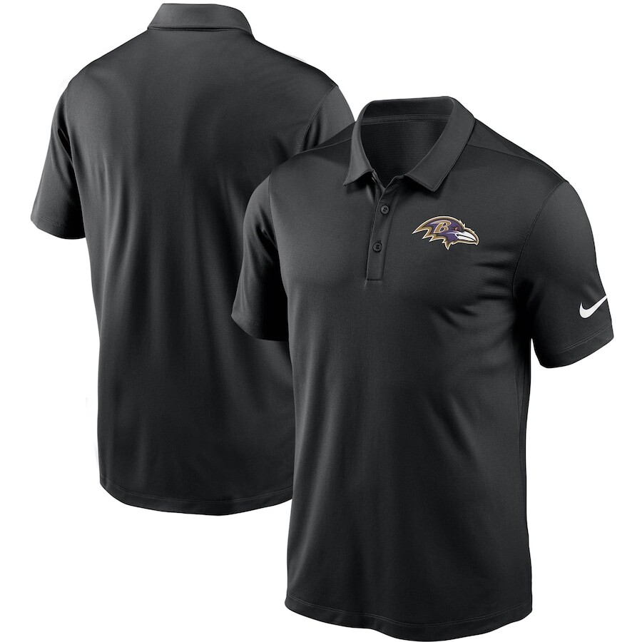 

Поло с коротким рукавом Nike Baltimore Ravens, черный
