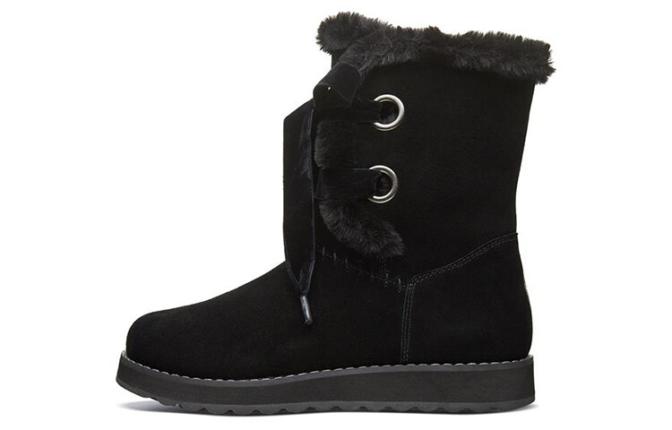 

Зимние ботинки женские черные Skechers