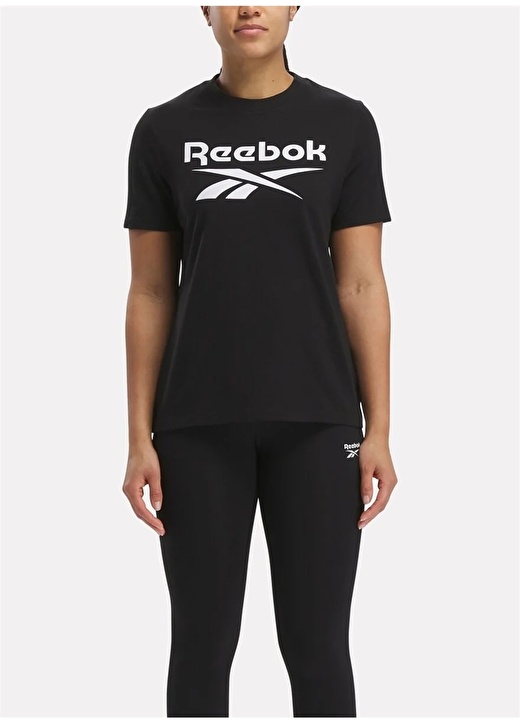 цена Черная женская футболка с круглым воротником Reebok
