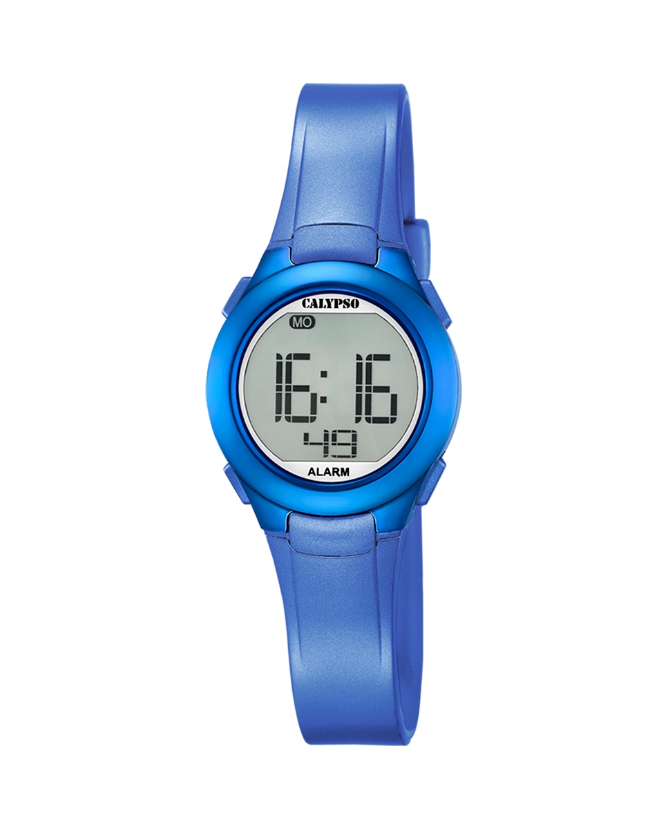 цена K5677/5 Crush синие резиновые женские часы Calypso, синий
