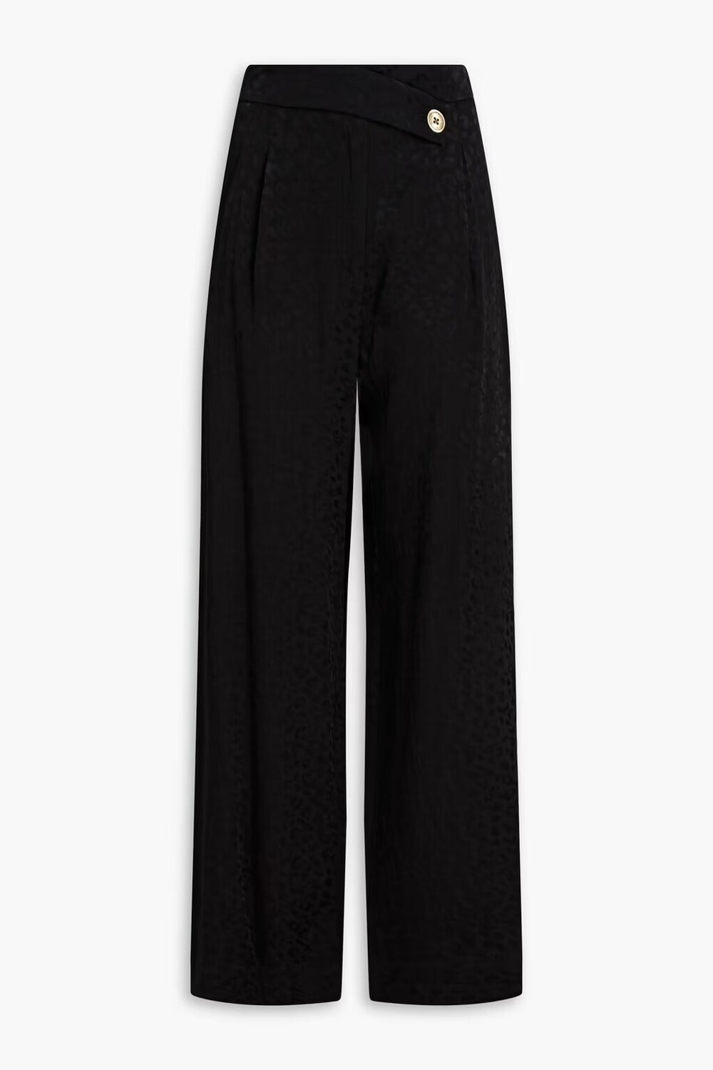 

Леопардово-жаккардовые широкие брюки Michael Michael Kors, черный